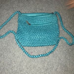 💙LINA BLUE WOVEN CROCHET PURSE